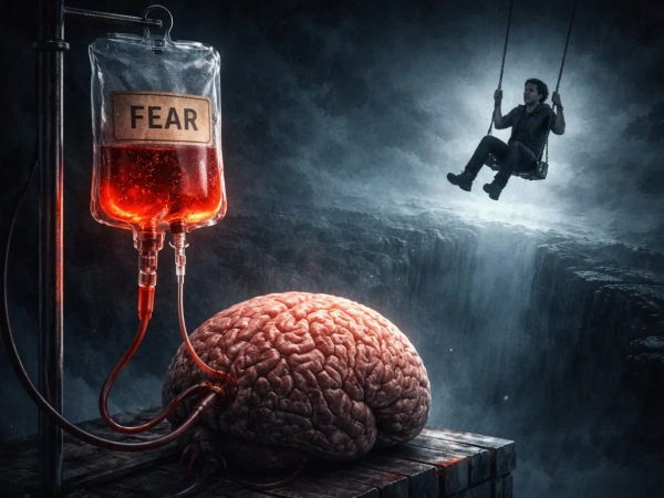 Тревожность как наркотик: Почему твой мозг подсаживается на страдания и как слезть с «адреналиновых качелей»